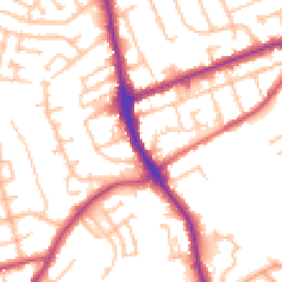 Daytime road noise heatmap for DY8 4DX
