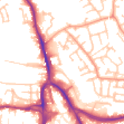 Daytime road noise heatmap for DY8 4DY