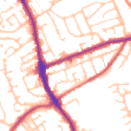 Daytime road noise heatmap for DY8 4HA
