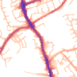 Daytime road noise heatmap for DY8 4HG