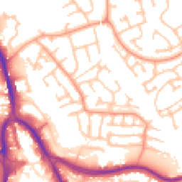 Daytime road noise heatmap for DY8 4HS
