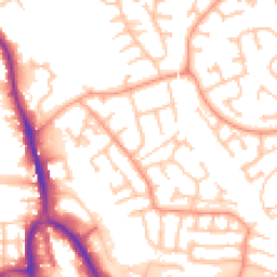 Daytime road noise heatmap for DY8 4JU