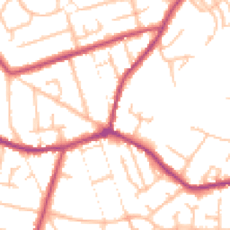Daytime road noise heatmap for DY8 4NH