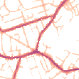 Daytime road noise heatmap for DY8 4NJ
