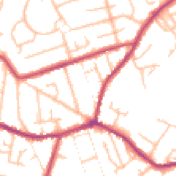 Daytime road noise heatmap for DY8 4NN