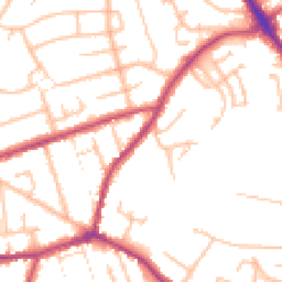 Daytime road noise heatmap for DY8 4NY