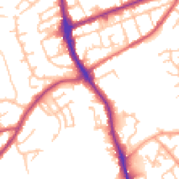 Daytime road noise heatmap for DY8 4PP