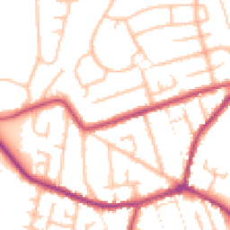 Daytime road noise heatmap for DY8 4QY