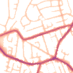 Daytime road noise heatmap for DY8 4QZ