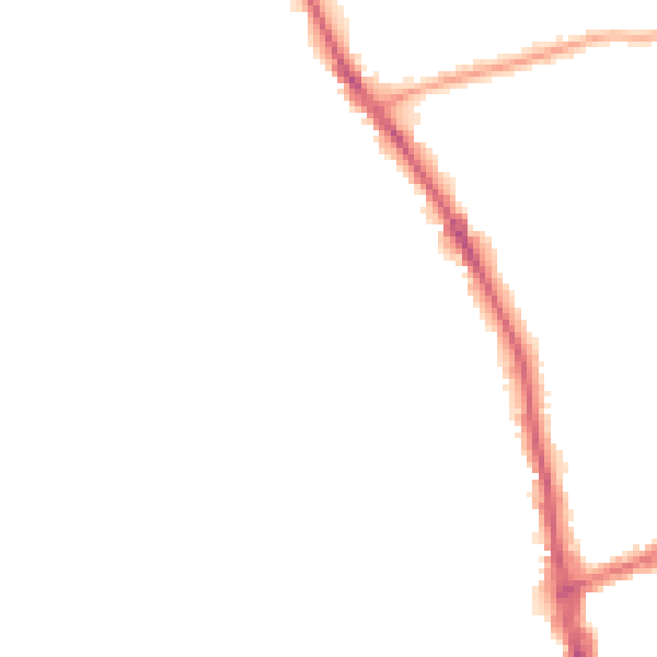 Night-time road noise heatmap for DY8 4XY