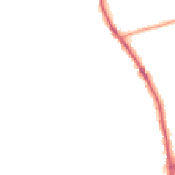 Night-time road noise heatmap for DY8 5BD