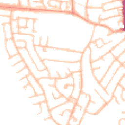 Daytime road noise heatmap for DY8 5DF