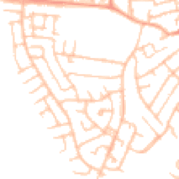 Daytime road noise heatmap for DY8 5EE