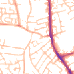 Daytime road noise heatmap for DY8 5PD