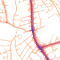 Daytime road noise heatmap for DY8 5PG