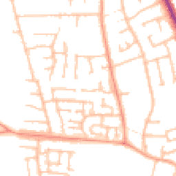 Daytime road noise heatmap for DY8 5PT