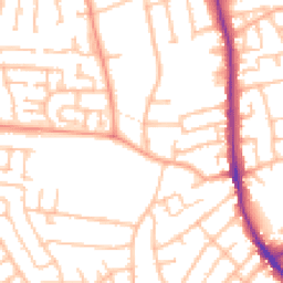 Daytime road noise heatmap for DY8 5QD