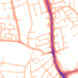 Daytime road noise heatmap for DY8 5QN