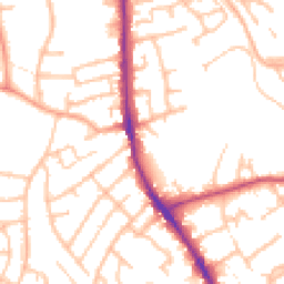 Daytime road noise heatmap for DY8 5RU