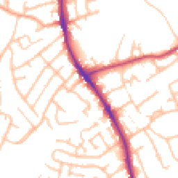 Daytime road noise heatmap for DY8 5SD