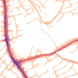 Daytime road noise heatmap for DY8 5SS