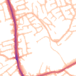 Daytime road noise heatmap for DY8 5ST