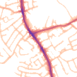Daytime road noise heatmap for DY8 5TB