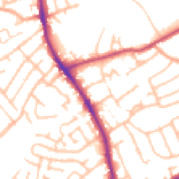 Daytime road noise heatmap for DY8 5TE