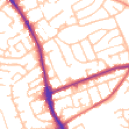 Daytime road noise heatmap for DY8 5TR