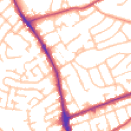 Daytime road noise heatmap for DY8 5YW
