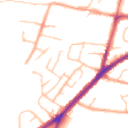 Daytime road noise heatmap for DY9 0AT