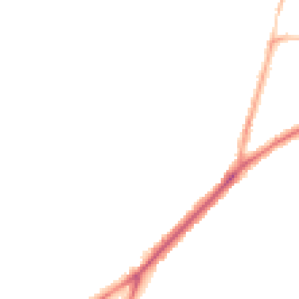 Night-time road noise heatmap for DY9 0AT