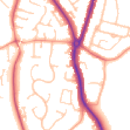 Daytime road noise heatmap for DY9 0DS