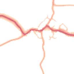 Daytime road noise heatmap for DY9 0DT