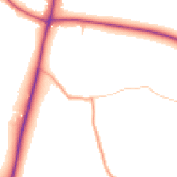 Daytime road noise heatmap for DY9 0EH