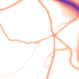Daytime road noise heatmap for DY9 0HG