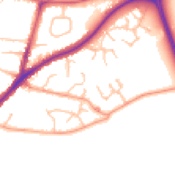 Daytime road noise heatmap for DY9 0JU