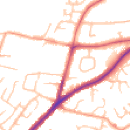 Daytime road noise heatmap for DY9 0NW