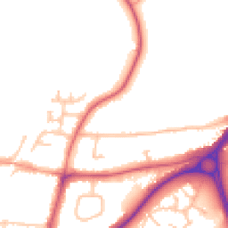 Daytime road noise heatmap for DY9 0PU