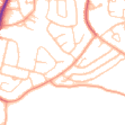 Daytime road noise heatmap for DY9 0TF