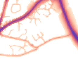 Daytime road noise heatmap for DY9 0WF