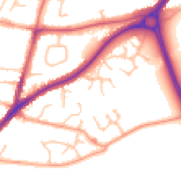Daytime road noise heatmap for DY9 0WJ