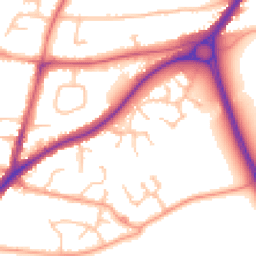 Daytime road noise heatmap for DY9 0WL