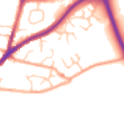 Daytime road noise heatmap for DY9 0WW