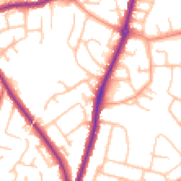 Daytime road noise heatmap for DY9 0YL