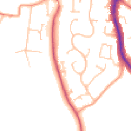 Daytime road noise heatmap for DY9 0YY