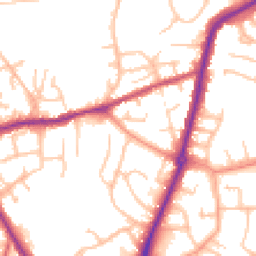 Daytime road noise heatmap for DY9 7JB