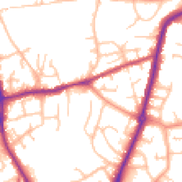 Daytime road noise heatmap for DY9 7JD