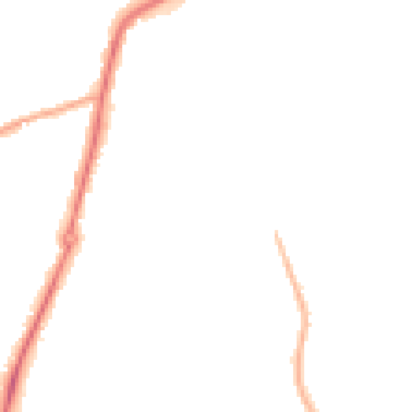 Night-time road noise heatmap for DY9 7JL