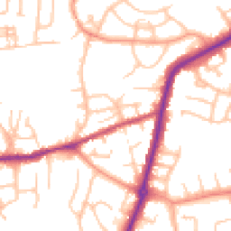 Daytime road noise heatmap for DY9 7LJ